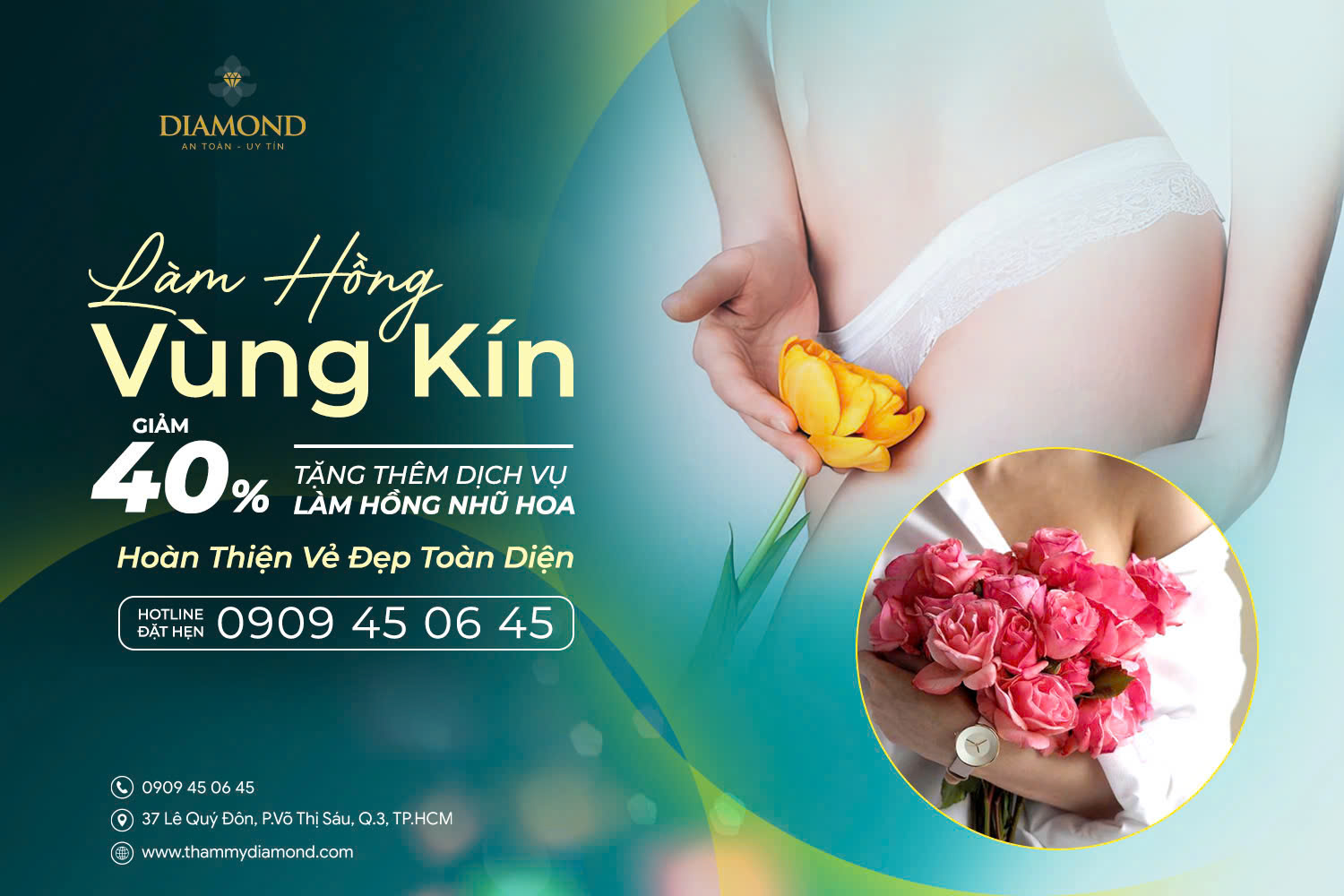 Làm hồng vùng kín giảm 40% tặng thêm dịch vụ